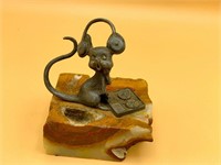Quirky Vintage Mouse Paperweight