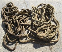 Large assortment of barn rope. Largest 1" thick.