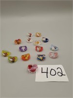 Acrylic Rings / 15pc Assorted Childrens