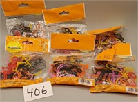 Silly Band Elastics. Lot of 6 Packs / 24 bands