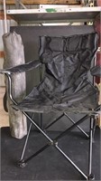 Black folding chairs