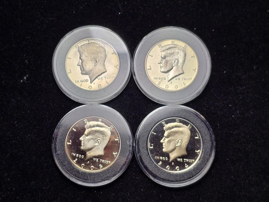 Various Dates Kennedy Half Dollars 1981S &