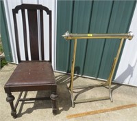 Quilt rack & chair