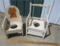 2 potty chairs