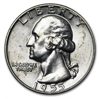 1955-d Washington Quarter Bu