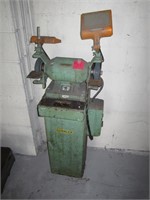 HEAVY DUTY STANLEY GRINDER ON CABINET STAND