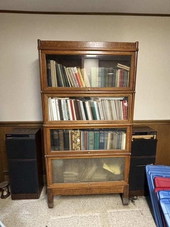 Barrister Bookcase and Contents