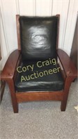 Cherry finish mission chair