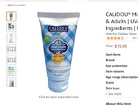Calidou Mineral Sunscreen SPF 45