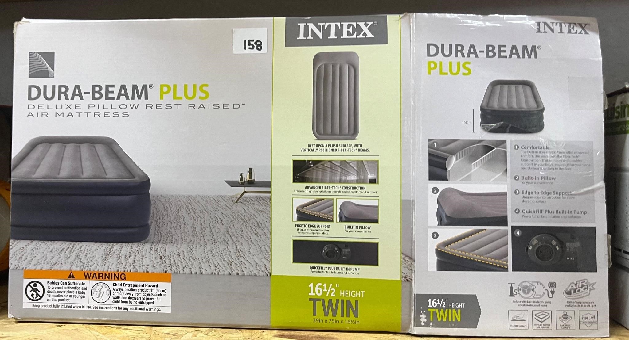 INTEX Dura Beam Plus Air Mattress, Twin