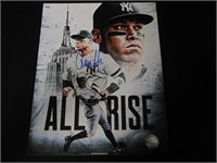 Aaron Judge signed 8x10 photo COA