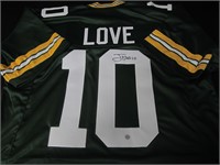 Jordan Love signed football jersey COA