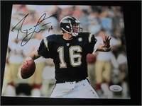 Ryan Leaf signed 8x10 photo JSA COA