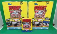 2x 1991 Topps Desert Storm Sealed 36 Pack Wax Box