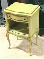French Provincial Style Single Drawer Nightstand