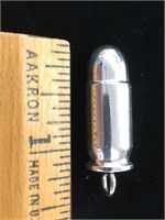 .999 One Ounce Stilver Bullet Charm / Pendant