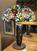 Fine & Large Stained Glass Table Lamp