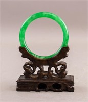 Chinese Green Jadeite Bangle