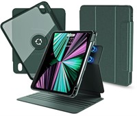 Nimin Rotating Case for Ipad 10th Gen Dark Green