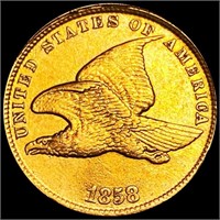 1858 Flying Eagle Cent NEARLY UNCIRCULATED