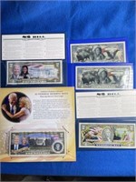 Five $2 Bills, Colorized