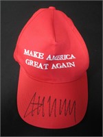 DONALD TRUMP SIGNED MAGA HAT WITH COA