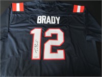 TOM BRADY SIGNED JERSEY WITH COA PATRIOTS