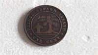 1871 Prince Edward Island One Cent Coin