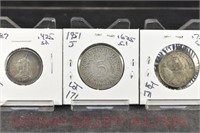 (3) Foreign Silver Coins: