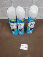 3 Glade air fresh spray