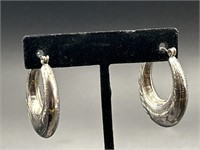 Sterling Silver Earrings, Total Wt. 9.7g