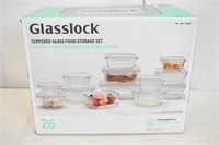 GLASSLOCK STORAGE SETS - 26 PIECES - GLASS