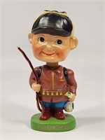 VINTAGE HUNTER BOBBLE HEAD W/ DUCK & PIPE CLEANER