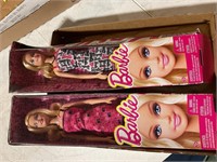Two Barbie dolls