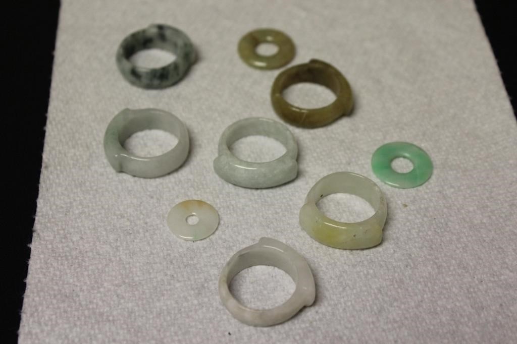 Lot of 9  Saddle Rings / Circles