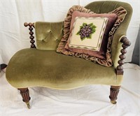 Antique Regency small reading chair, nice