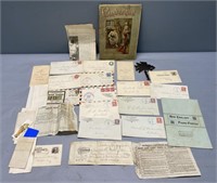 Paper Ephemera Letterheads & Postal Envelopes Lot
