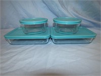 Covered Pyrex Bowls
