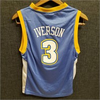 Allen Iverson,Nuggets,Adidas,Jersey,Size M 10-12