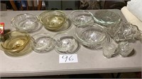 Nice heavy serving glass bowls