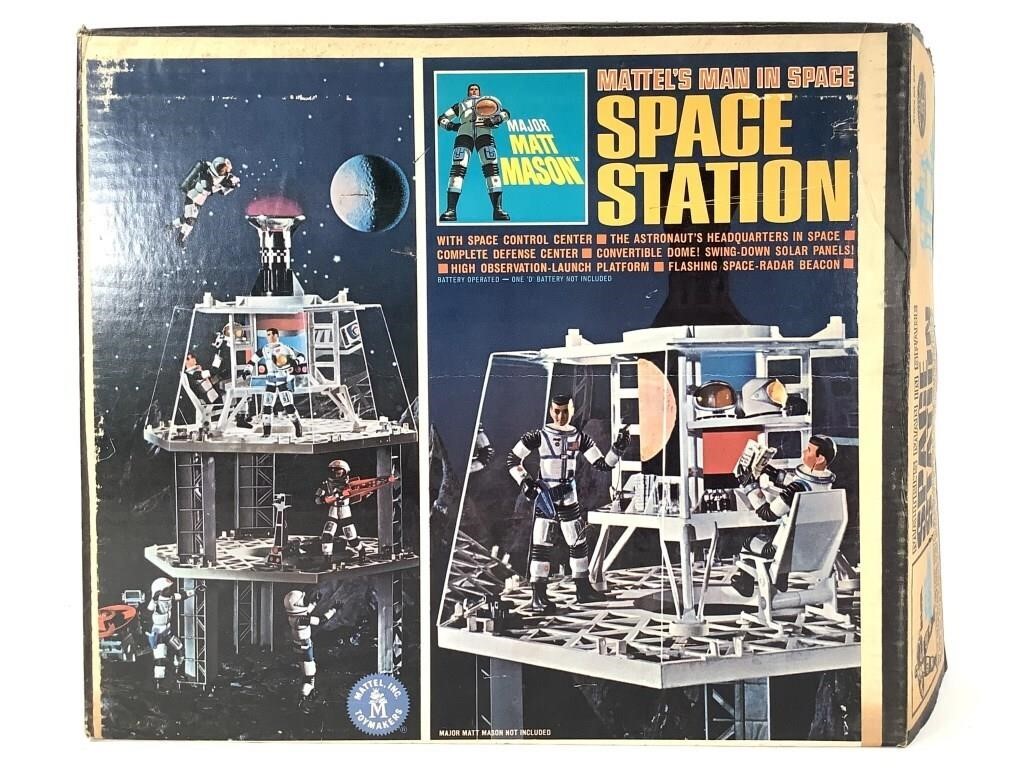 Mattel Space Station 1966 Battery Op, Original Box