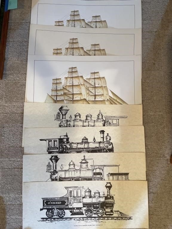 Boat And Train Prints