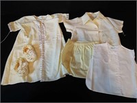 Adorable Vintage Yellow Baby Clothing