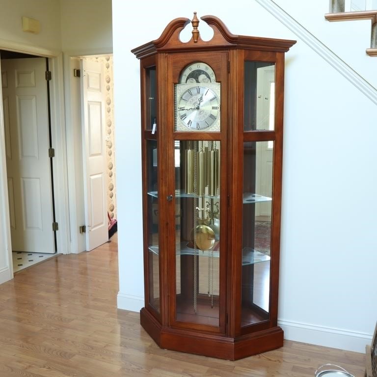 Ridgeway Grandfather Clock display cabinet