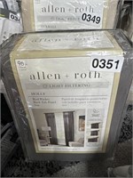 ALLEN + ROTH LIGHT FILTERING CURTAINS  RETAIL $30