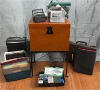 Office Supplies incl Wood File Box