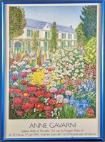 Framed French Artist Show Poster Anne Gavarni