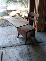 Vintage school desk