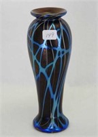 Contemporary Art Glass decorated 6 3/4" vase