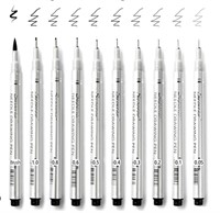 (2)Micro-Line Pen 10 Size Black, Fineliner Ink
